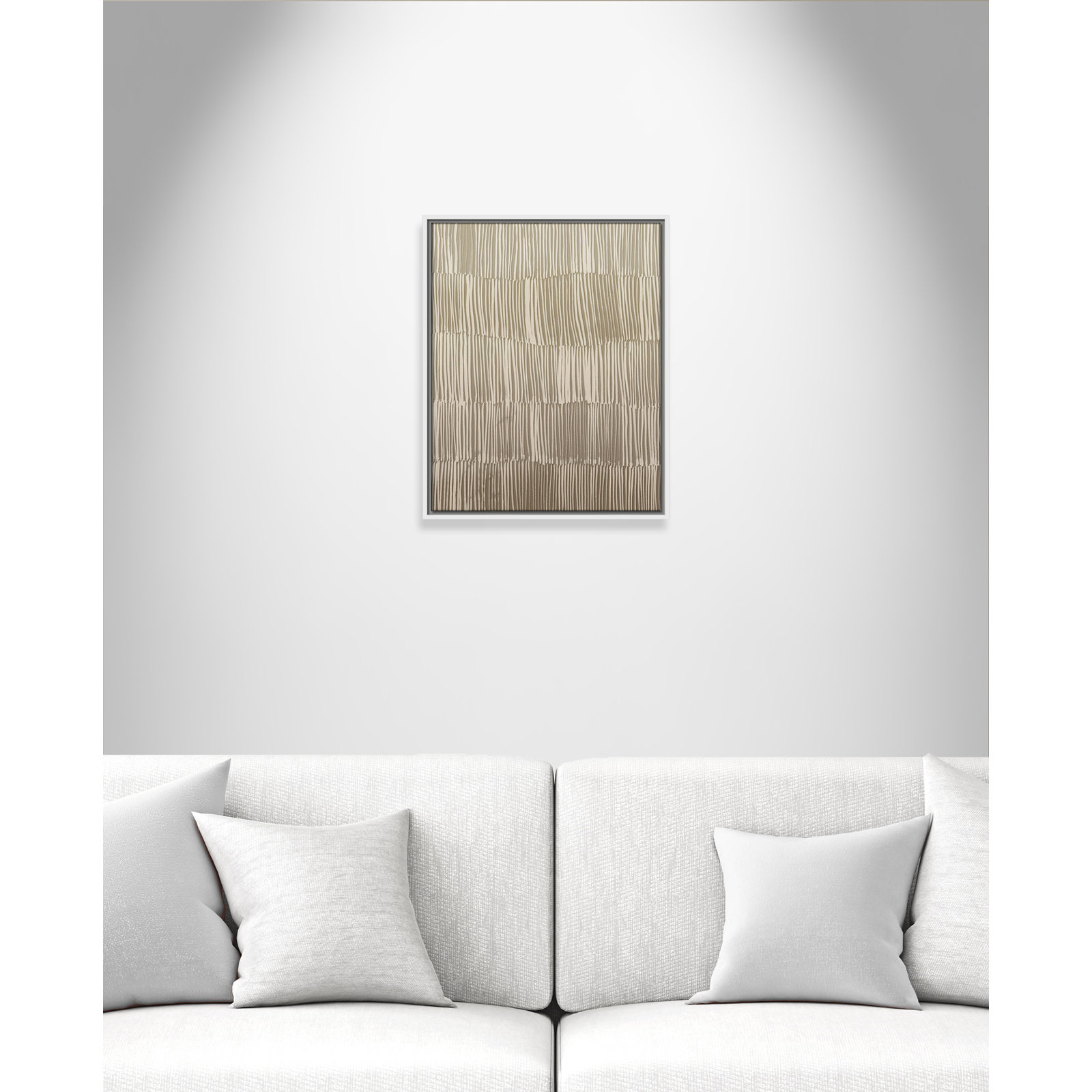 Linear Calm I Print by , 21.5" H x 17.5" W, White Floater