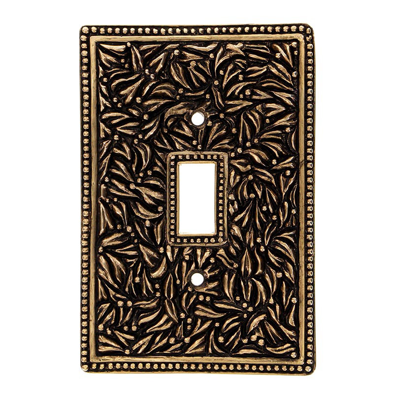 San Michele 1-Gang Toggle Light Switch Wall Plate, Antique Gold