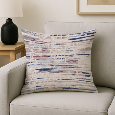 Coussin décoratif intérieur / extérieur bleu Modern Modern