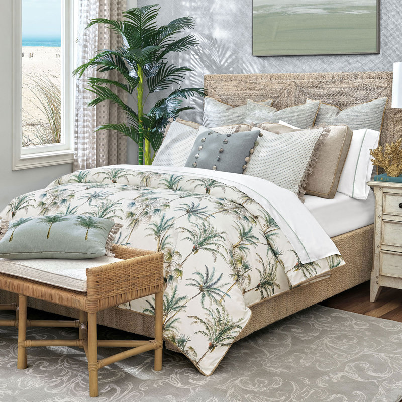 St. Lucia Bedset, Queen Duvet Cover + 8 Additional Pieces