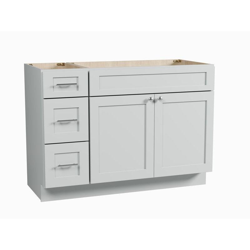 Base de meuble-lavabo simple 48 po Disar, Gris