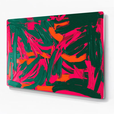 Neo Expressionism 53 Red Metal Wall Art