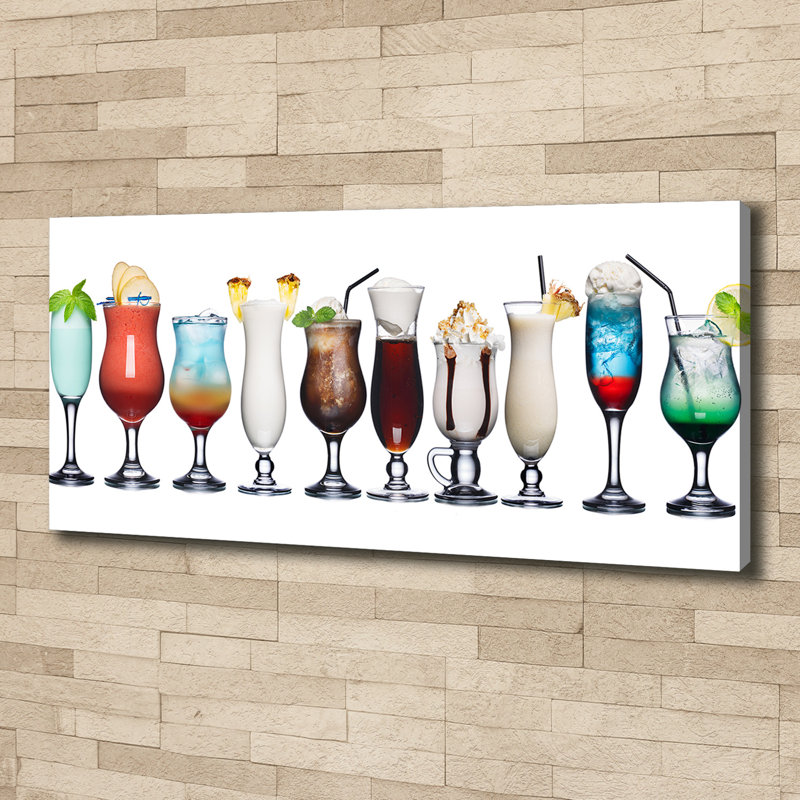 A Set Of Drinks - Wrapped Canvas Print