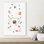 «Christmas Holiday Treats Abstract Contemporary Winter Landscape», reproduction d'art mural