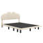 Lit plateforme tapissier double avec lumière DEL Neleigh-350285462