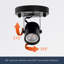 Black Ceiling Spotlight Bulb Replaceable LED Spot Lights 8W GU10 Bulb 3000K 90 CRI 38° Beam Angle
