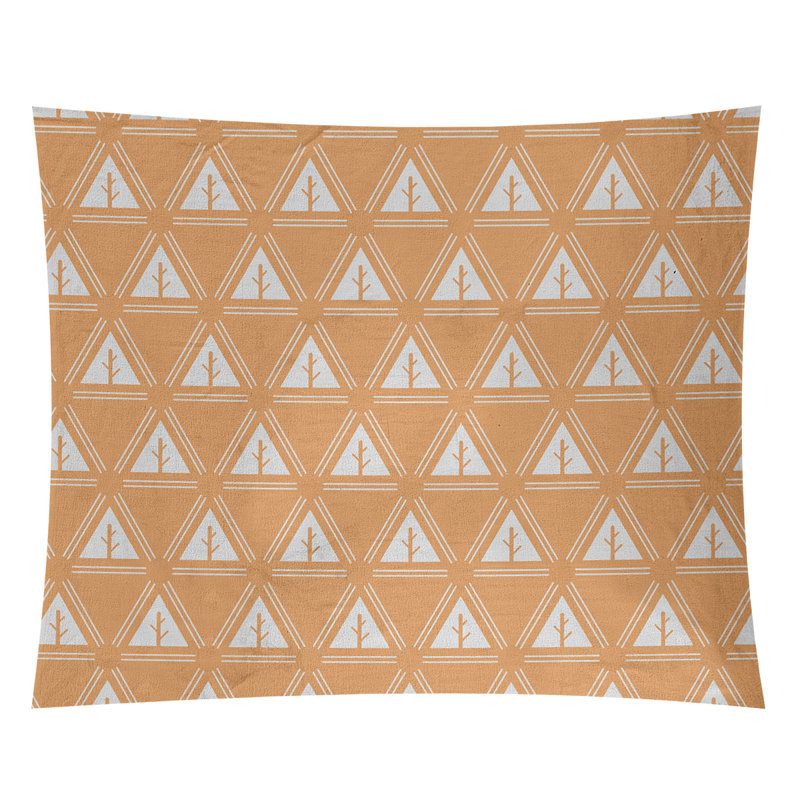 Tapisserie Barbra, H 68 po x l 80 po, Orange et gris