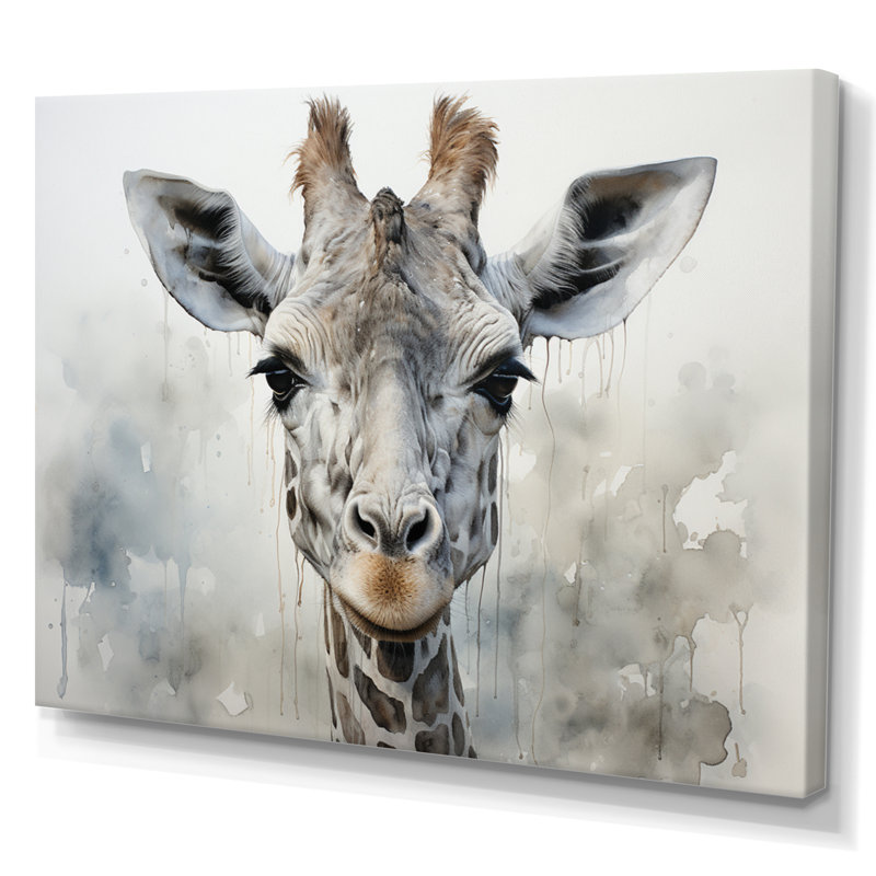 Kristyanne Giraffe Graceful Necks - imprimé, H 16 po x l 32 po x P 1 po, Toile tendue