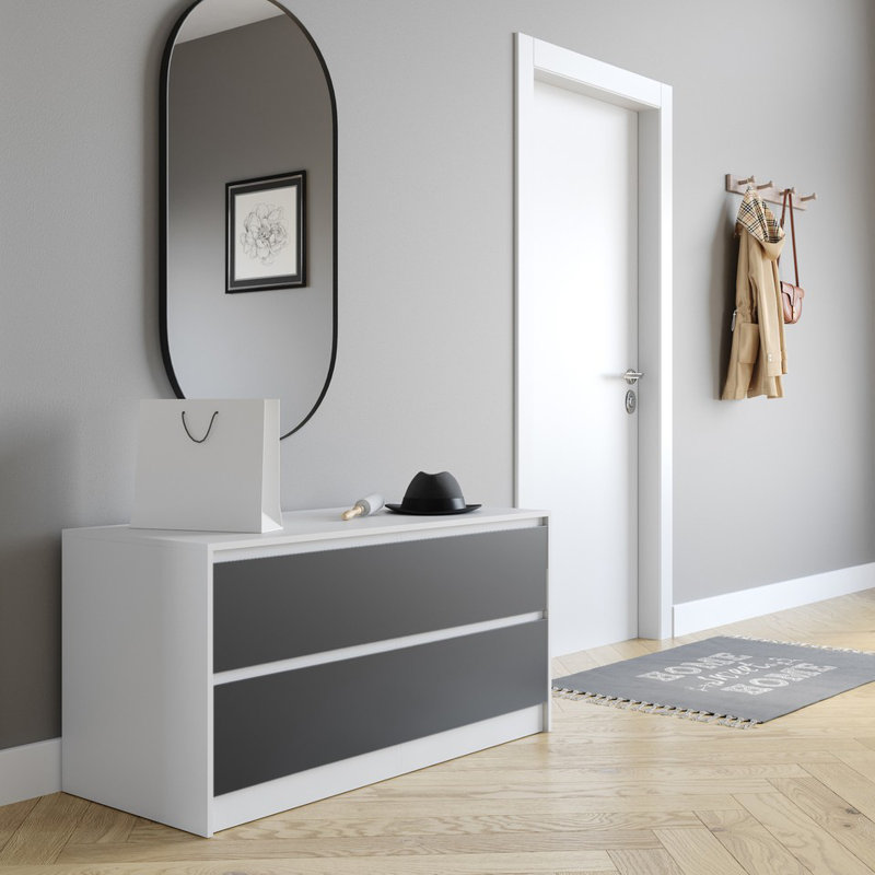 Rectangle Accent Chest, White