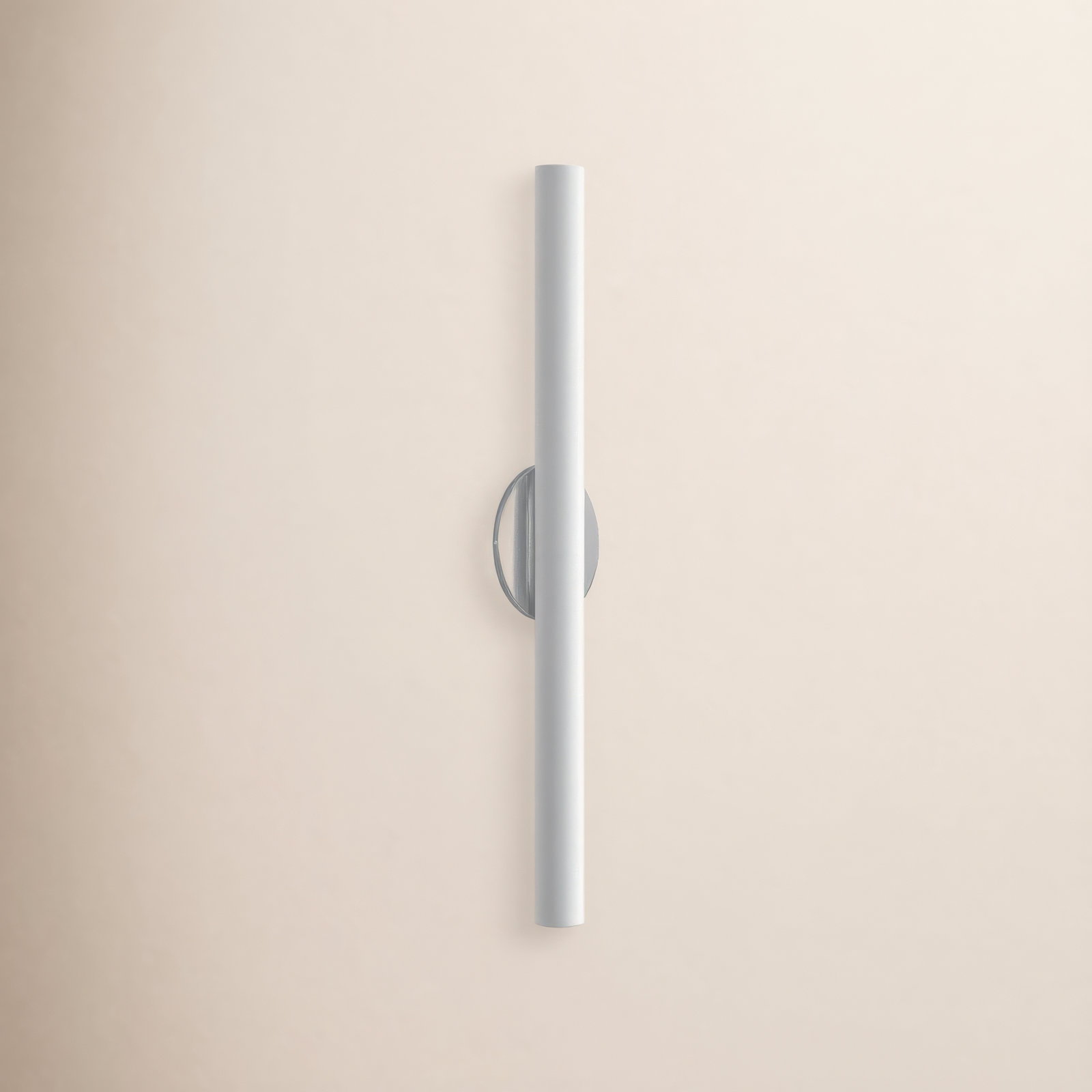 Delphine Single Frosted Dimmable LED Bath Bar, Polished Chrome