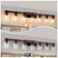 Applique murale industrielle pour salle de bain 50 lumières avec abat-jour en verre et décoration en bois de style rustique à 50 lumières de 50 po (sans ampoules)-260806694-260806693