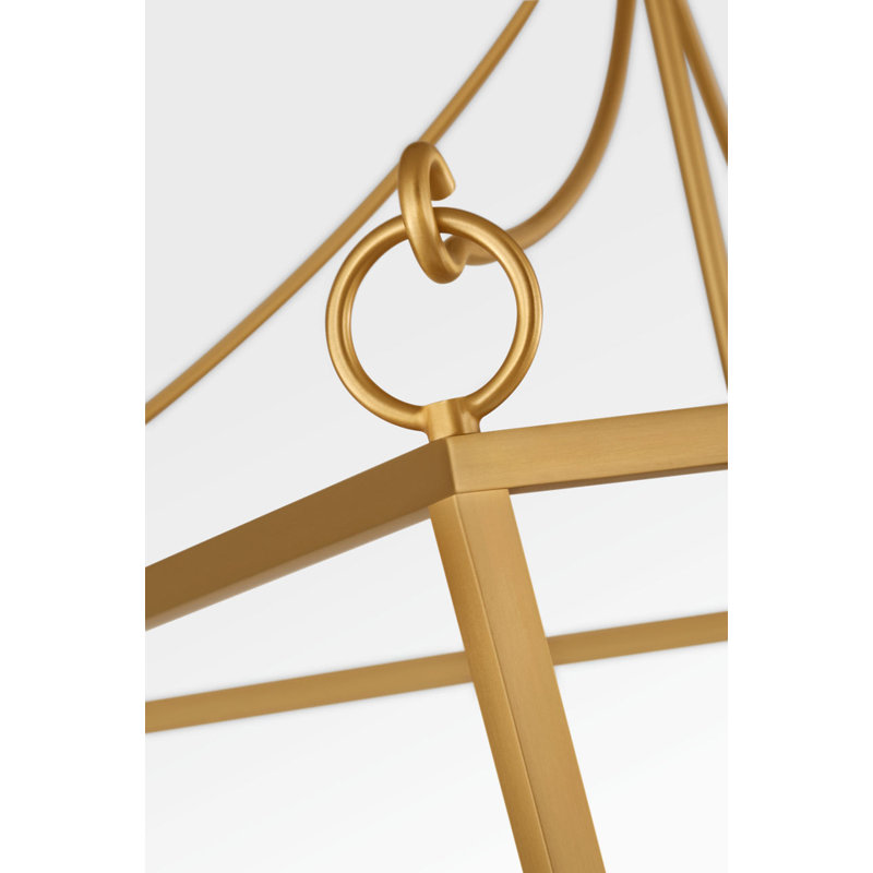 Carlyle Lantern, 4, 98" H x 21" W  x 21" D, Burnished Brass