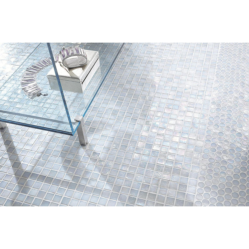 Cotton 7/8" x 7/8" Cubes Glass Mosaic