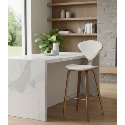 Tabouret de comptoir en cuir Harley Pu