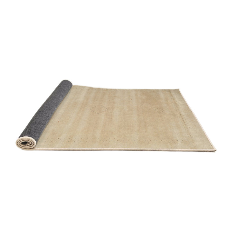 Surface beige contemporaine tapis, Rond 7 pi x 7 pi