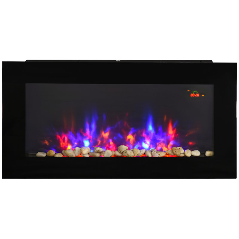 Chatman Belfry Heating 90.8cm W Black Electric Fireplace