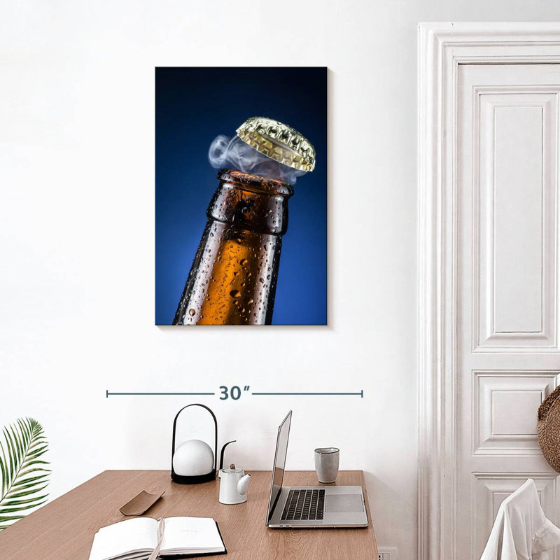 Yarlin Beer Bottle Cap, 30" H x 20" W