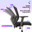 Chaise de bureau pivotante en maille Merrik
