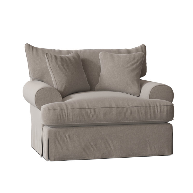 Fauteuil Chalkline, Chenille performance gris clair Craftwood 41, Non