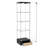 Modern Glass Display Cabinet With Drawer , Quick-Assembly Antique Cabinet With LED Lights, Tempered Glass Bookshelf,  1-Door Storage Case With 4 Shelves  For Living Room And Bedroom-1211600713