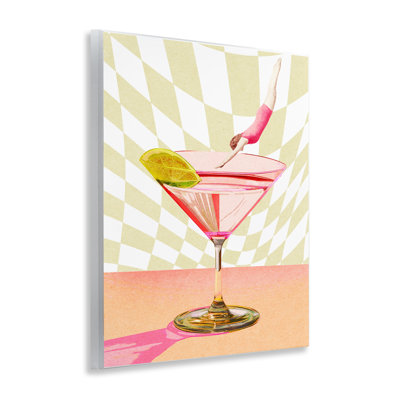  Plongée dans un cocktail, art mural par Daphne Polselli