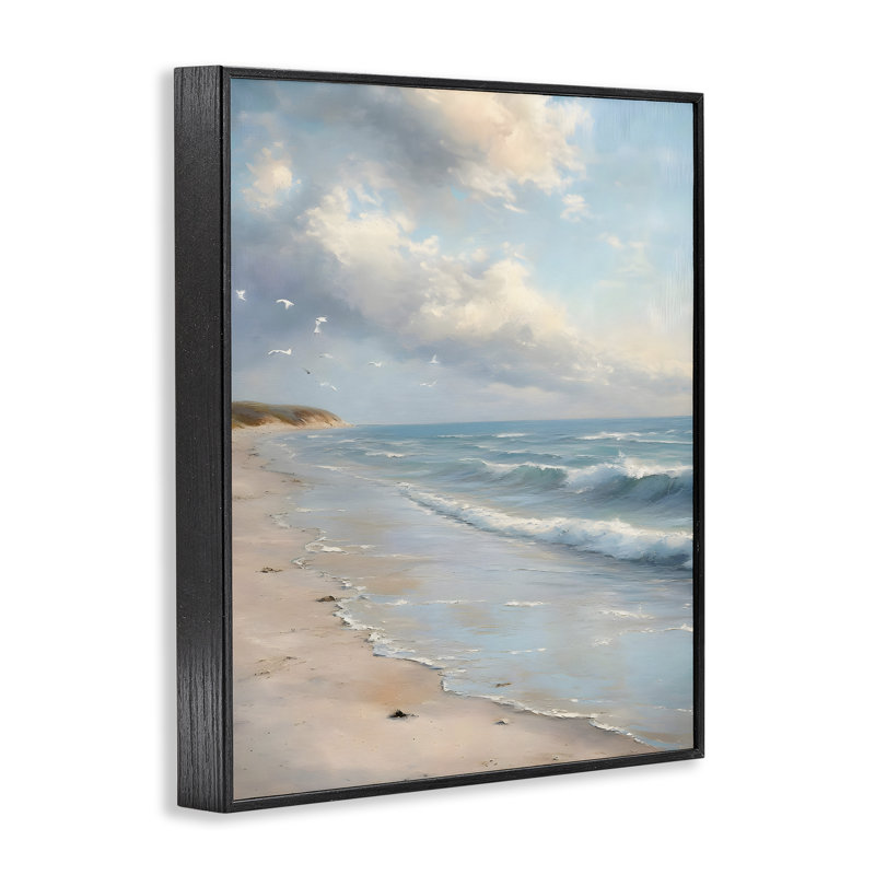 «Where Seagulls Fly Beach View», estampe numérique, design par Franklyn Gregory, H 14 po x l 11 po