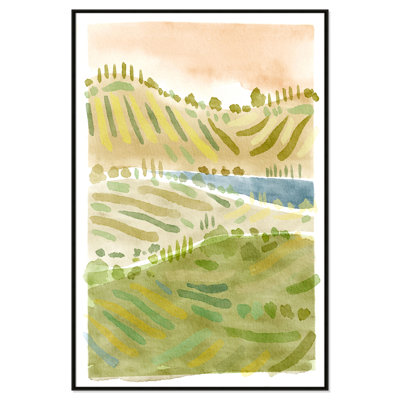 Tuscan Countryside Print by Leah Straatsma