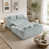 Blue Gray Chenille