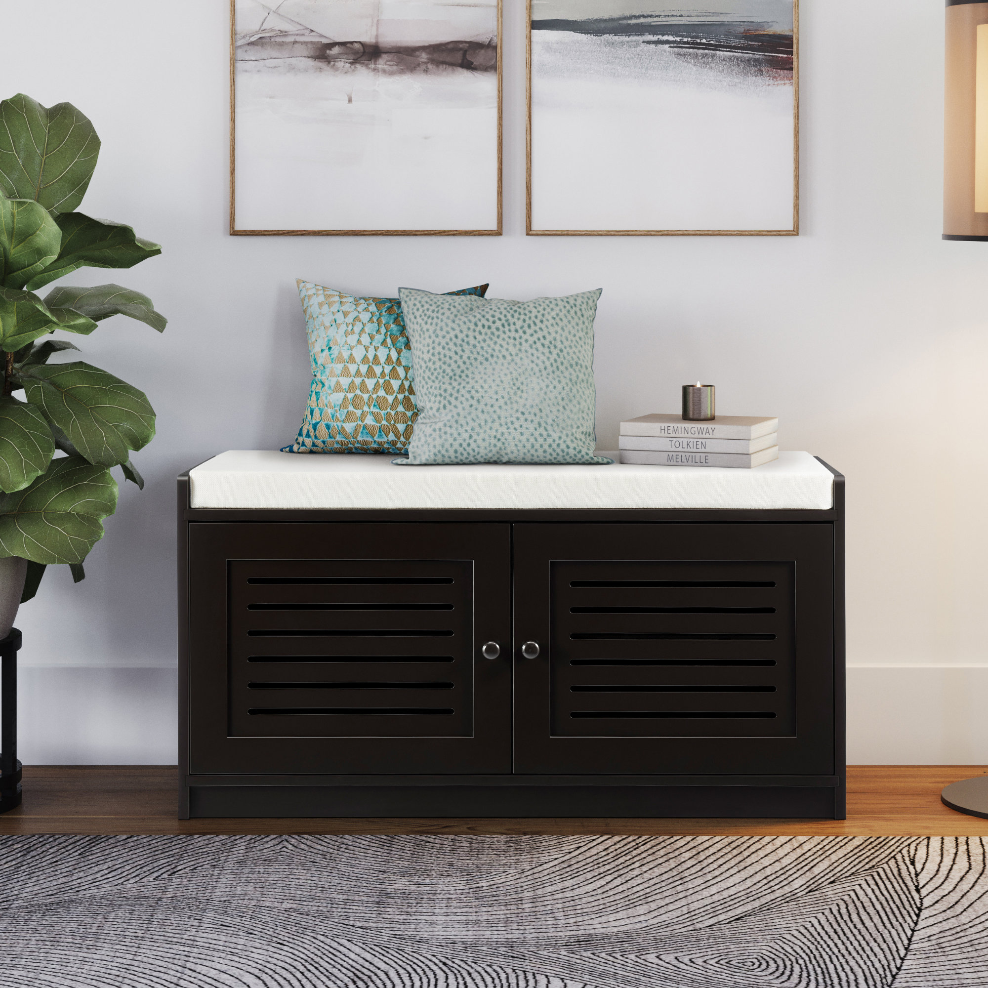 Red Barrel Studio® Trejan Shoe Storage Bench & Reviews | Wayfair