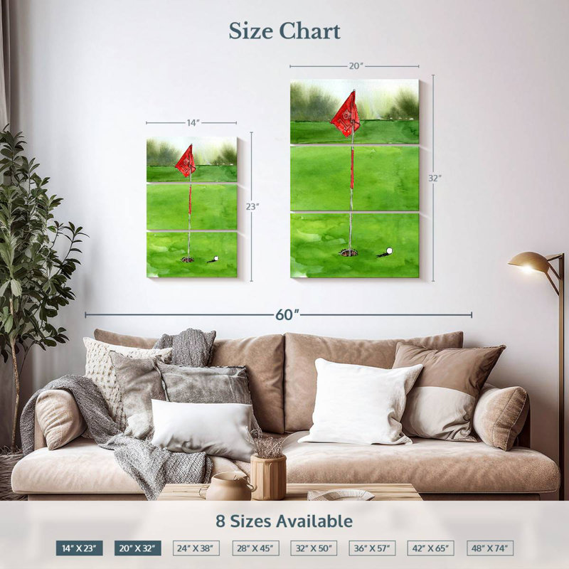 Tee Off Time I, 32" H x 20" W