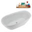 Baignoire autoportante 67 "avec drain interne Streamline-102147218