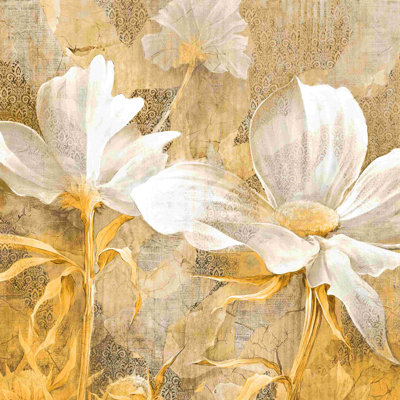 «Pretty White Blooms», impression sur toile tendue