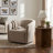  Nora Upholstered Swivel Accent Chair - Midtone Gray Fabric-195559859