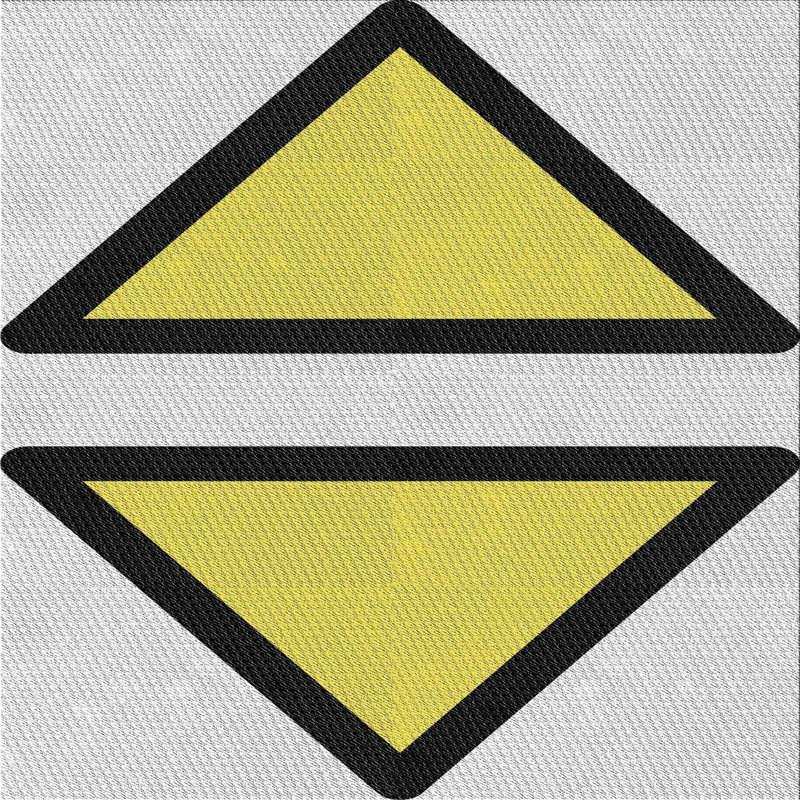 Tapis décoratif jaune Scaife, Carré 4 pi