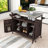 Miho Rolling Kitchen Island with Storage Cabinet, Grill Table with Stainless Steel Top and Spice Rack-541355123