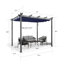 Pergola en aluminium mauve avec auvent-107362352-61830302