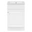 Meuble-lavabo de 20 po avec lavabo, meuble-lavabo avec tablette de porte et tablette réglable, blanc