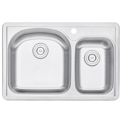 33'' L Double Bowl Stainless Steel Kitchen Sink