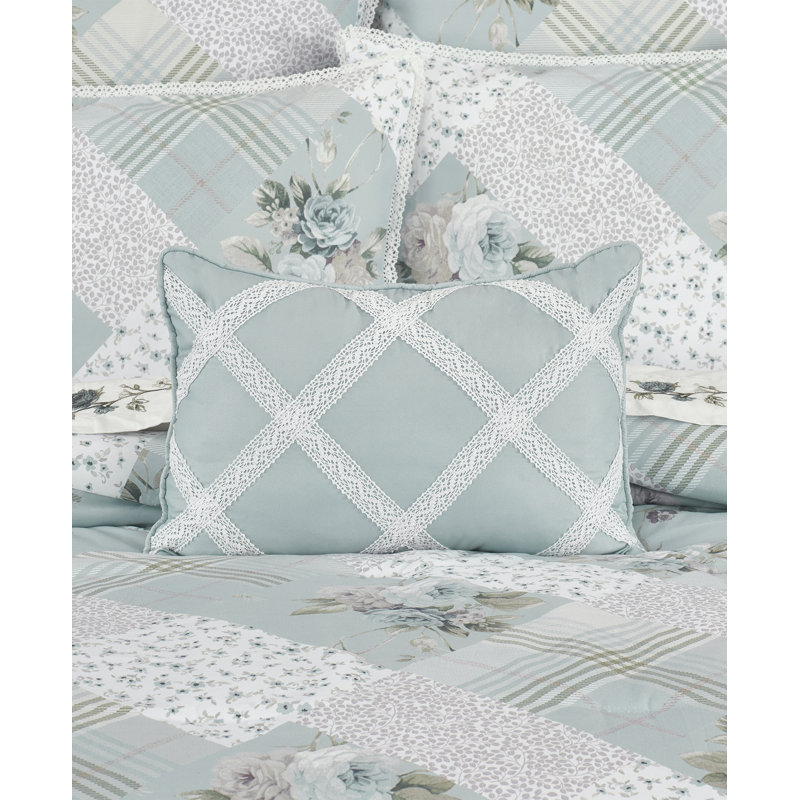 Coussin décoratif CROCHET, Bleu