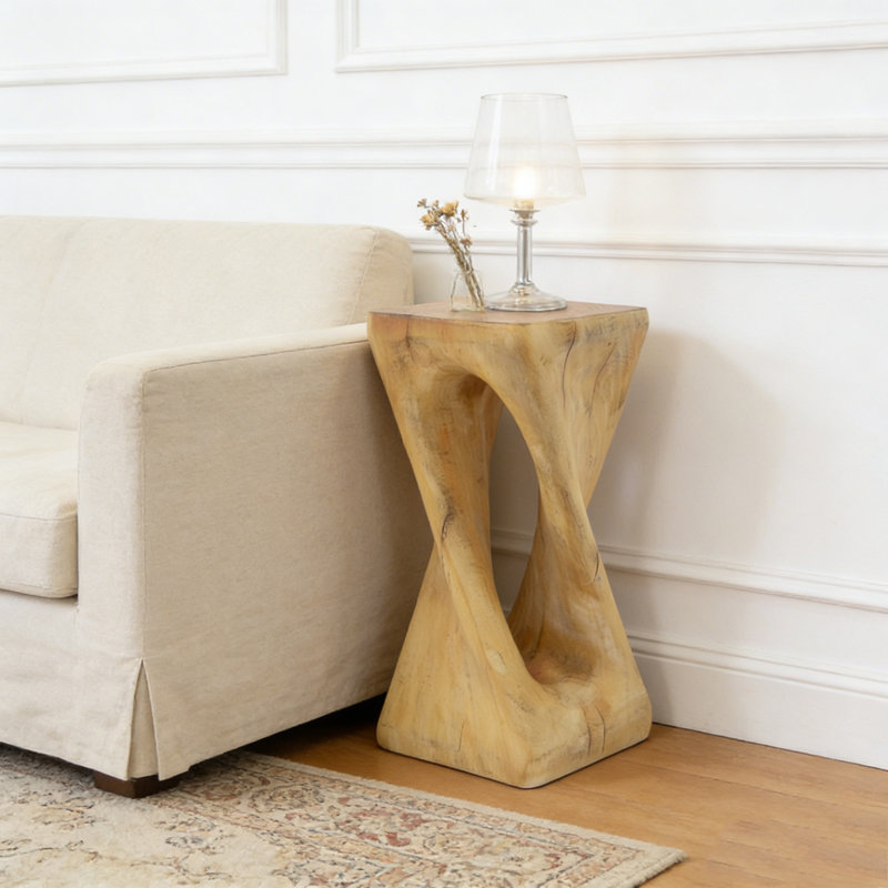 Table d'appoint d'extérieur, Noir
