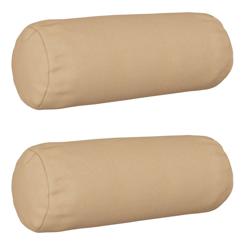 Cushion, Cylinder 40cm H x 15cm W, Cream