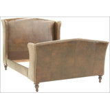 Upholstered Wingback Bed