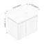 Meuble-lavabo simple avec plateau en résine 23,63 po Cambon-1248664246