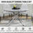 46.85" Round Dining Table, Modern Marble-Inspired Top with Metal Base-99841187-99841188
