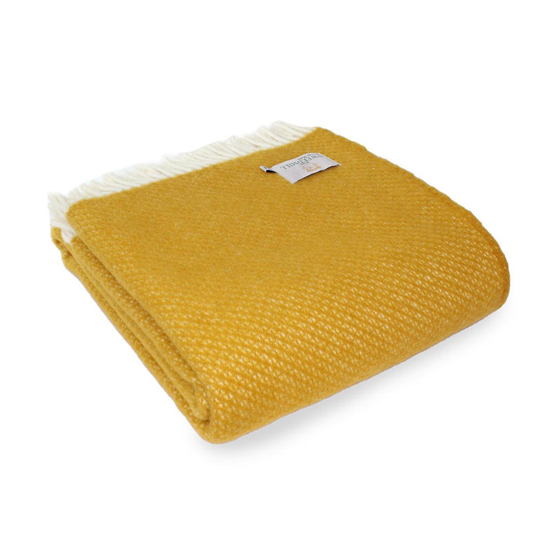 Lifestyle Averil Throw Blanket, Mustard Yellow