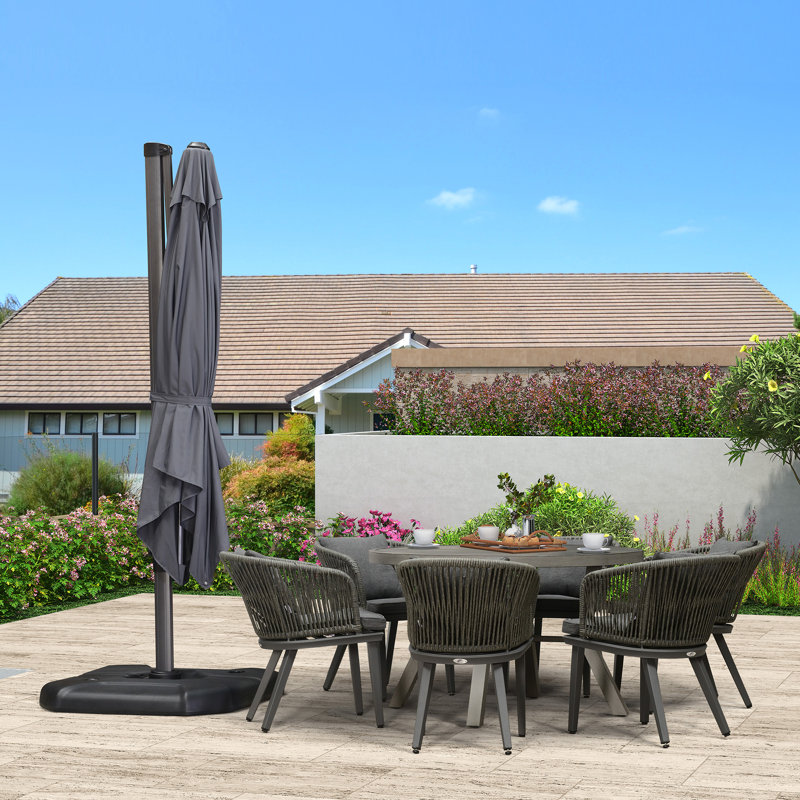 304cm Cantilever Parasol, Grey