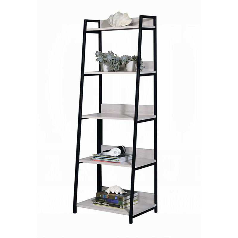 Iliana Ladder Bookcase, 67" H x 16" W x 16" D