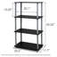 Johnston 4 Tier Toolless Assembly Shelving Unit Bookcase-21216368