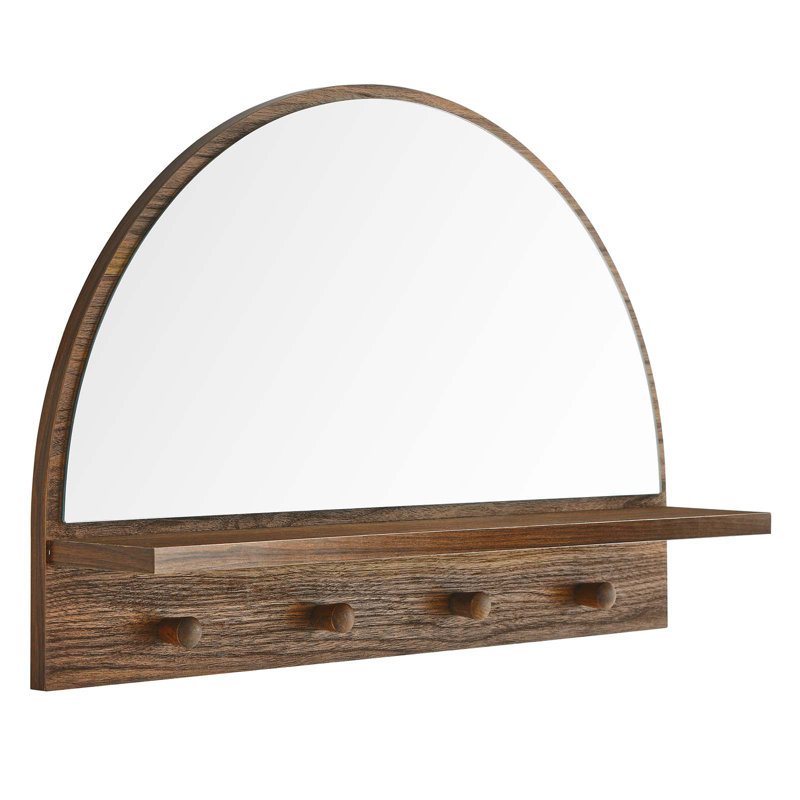 Miroir arqué Modway Moonbeam, Noyer