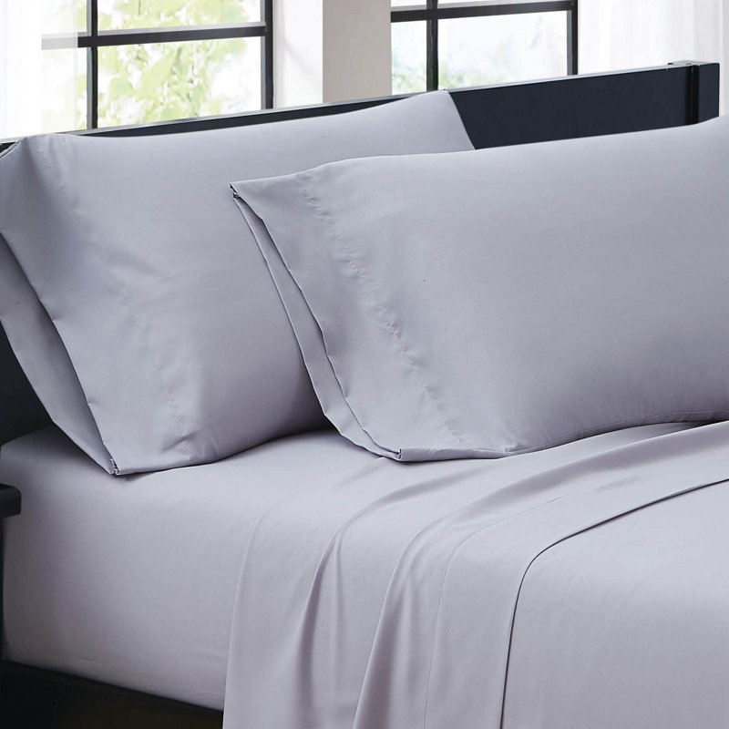 Everyday Microfiber Sheet Set, Lavender, Queen Sheet Set with 2 Pillowcases